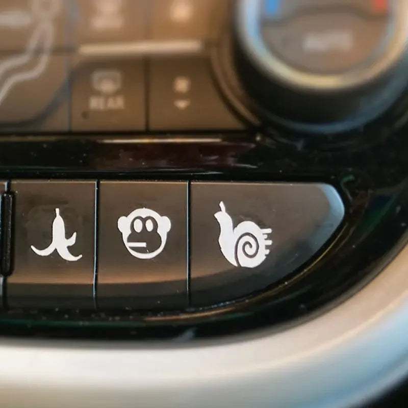 Universal Fit Car Sticker And Truck Vehicle White Blank Buttons The Car Interior  Decoration Die Cutting  Vinyl Decals (ONLINE ORDER ONLY)