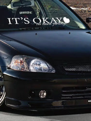 I Have No Bad Feelings Car Stickers Windshield Reflective Personality Letters Banner Decals JDM Waterproof Sunscreen Vinyl Decal (ONLINE ORDER ONLY)