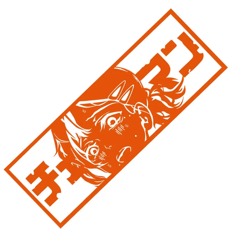 Anime Beautiful Girl Lovely Car Stickers Window Windshield Bumper Decoration Stickers Auto Parts Laser Vinyl Decals (ONLINE ORDER ONLY)