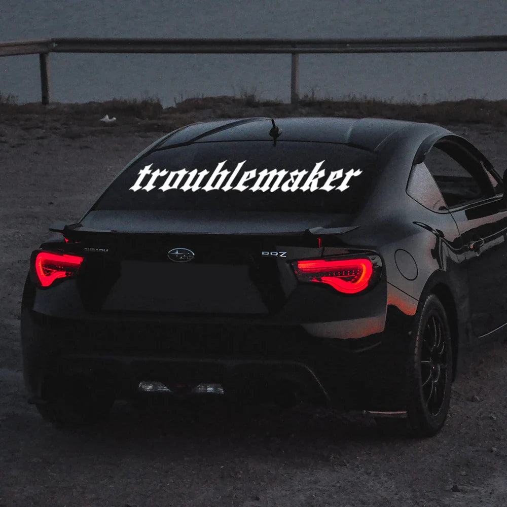 Unforgiven Window Car Sticker JDM Drift Stance Anime Motivation Dream Build Escape After The File Glass Decoration Vinyl Decals (ONLINE ORDER ONLY)