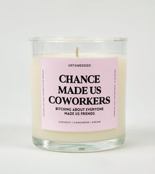 Chance Made Us Coworkers Glass Candle (Online Order Only)