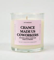 Chance Made Us Coworkers Glass Candle (Online Order Only)
