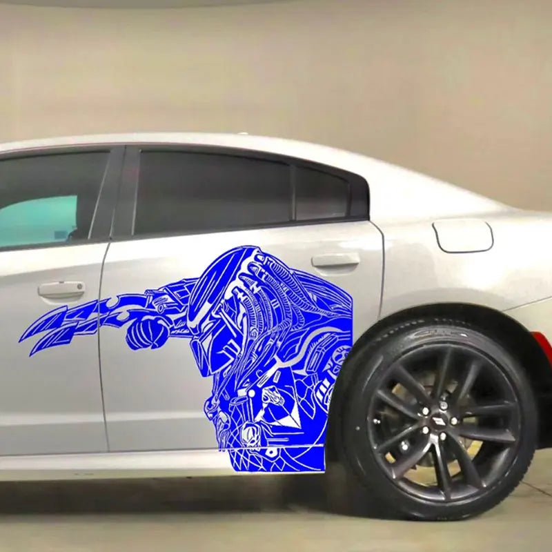 Large Predato For Car Sticker Characters Body Decoration The Monster Stickers Big Picture Movement Style Die Cutting Vinyl Decal (ONLINE ORDER ONLY)