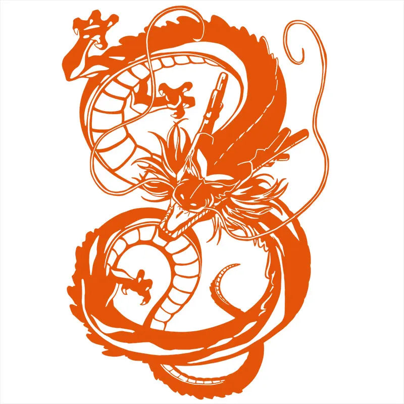 Anime Car Sticker The Dragon Laptop Sticker Auto Parts Window Personality Decoration Waterproof Prevent Bask in Vinyl Decals (ONLINE ORDER ONLY)