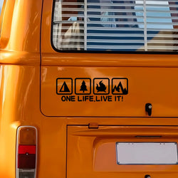 Outdoor Personalized RV Camping Car Modification Accessories Car Stickers Pull-up Car Rear Stickers Car Stickers (ONLINE ORDER ONLY)