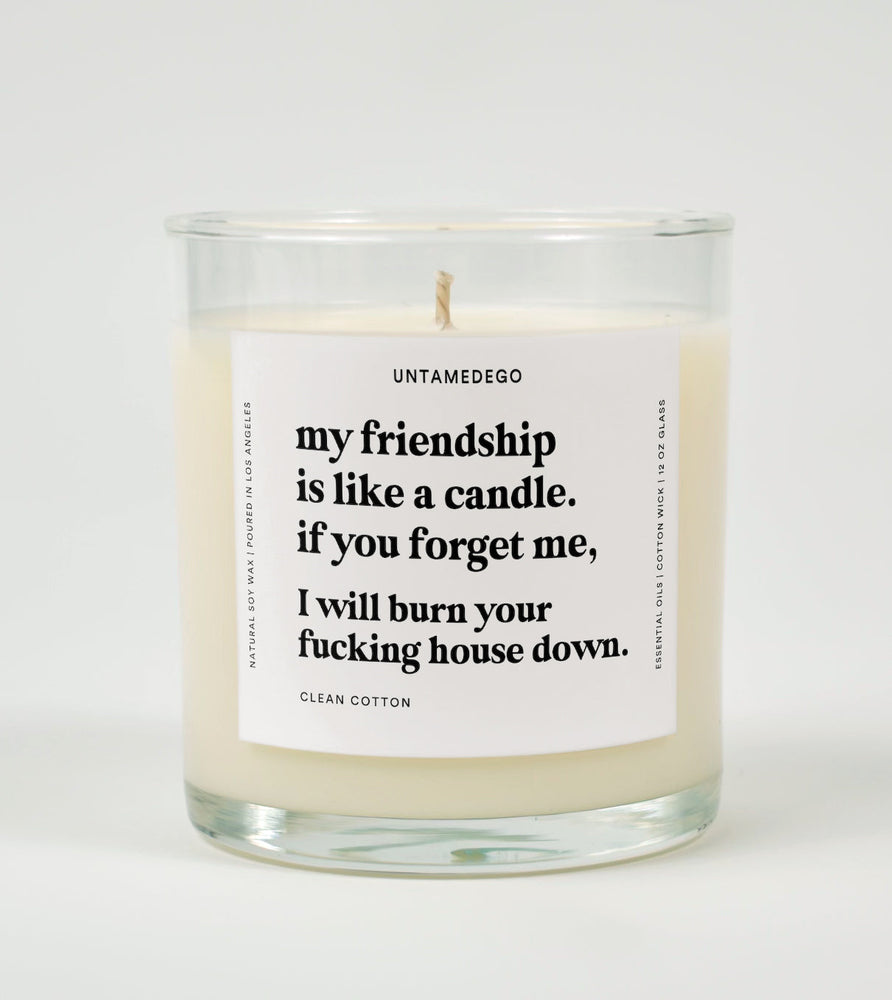 My Friendship Is Like A Candle Glass Candle (Online Order Only)