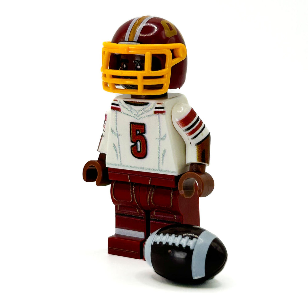 #5 QB Jayden Washington Football Player Minifig  - B3 Customs (Online Order Only)