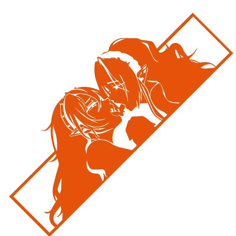 For Car Sticker Sanime Waifu Bumper Window Decal Anime RV Vinyl Motorcycle Graffiti Sticker Laser Waterproof Custom Printing (ONLINE ORDER ONLY)