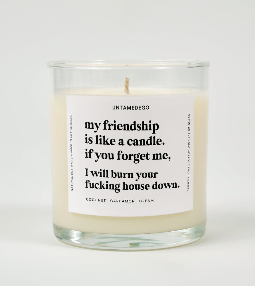 My Friendship Is Like A Candle Glass Candle (Online Order Only)