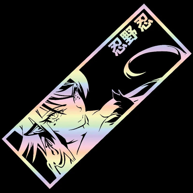 KissShot | MonogatariSeries| Car Sticker Anime Girl Comics Endure Wild Endure Stickers Window Bumper Windshield Vinyl Decals (ONLINE ORDER ONLY)