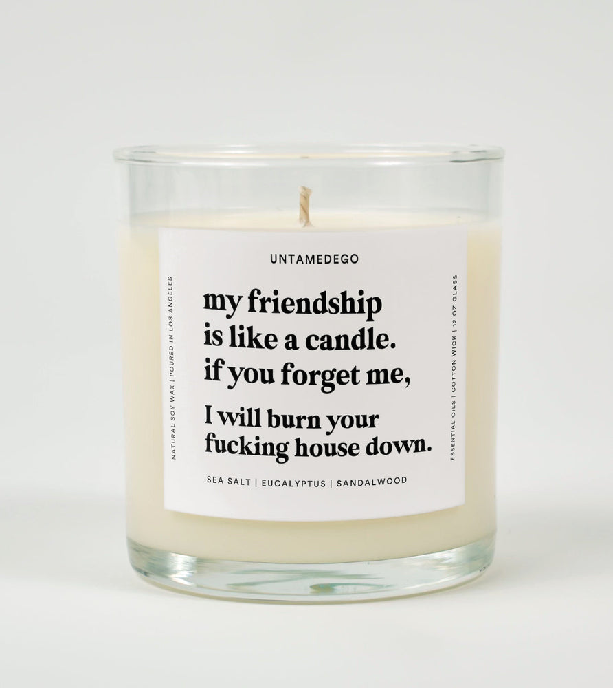 My Friendship Is Like A Candle Glass Candle (Online Order Only)