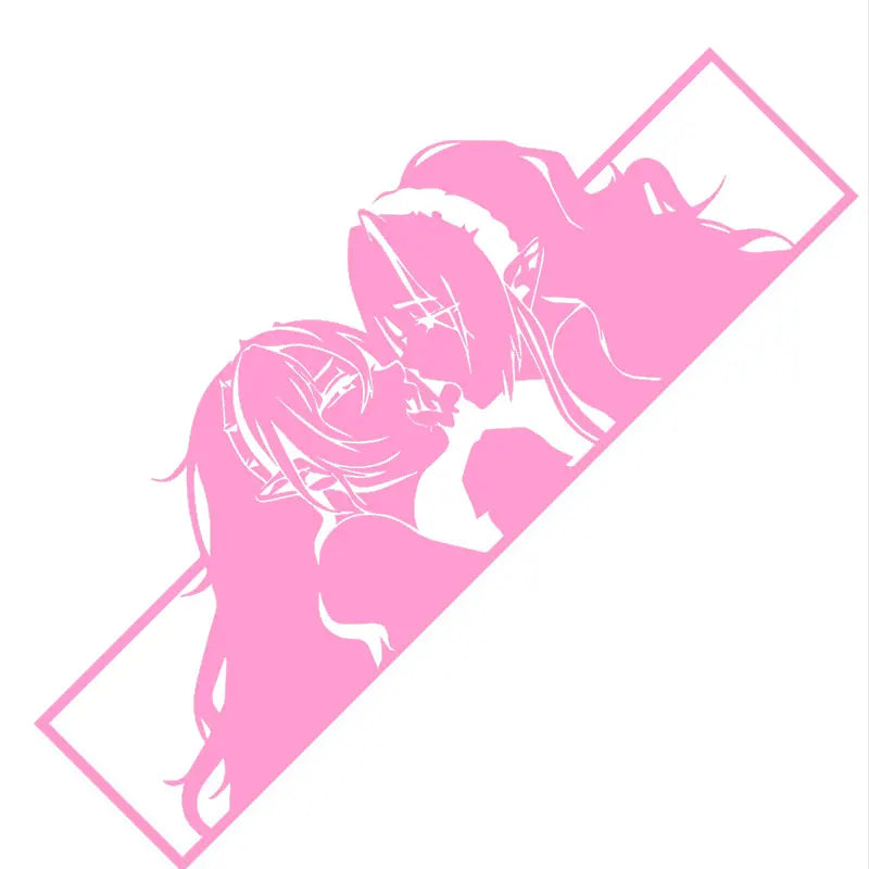 For Car Sticker Sanime Waifu Bumper Window Decal Anime RV Vinyl Motorcycle Graffiti Sticker Laser Waterproof Custom Printing (ONLINE ORDER ONLY)