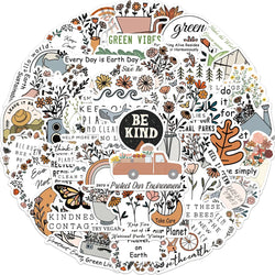 Eco-Friendly Green Stickers for Laptop, Phone, Suitcase, Notebook - 10/30/50PCS (Online Order Only)