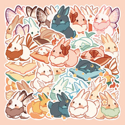 Kawaii Rabbit Stickers PVC Decals DIY Scrapbook Phone Guitar (Online Order Only)