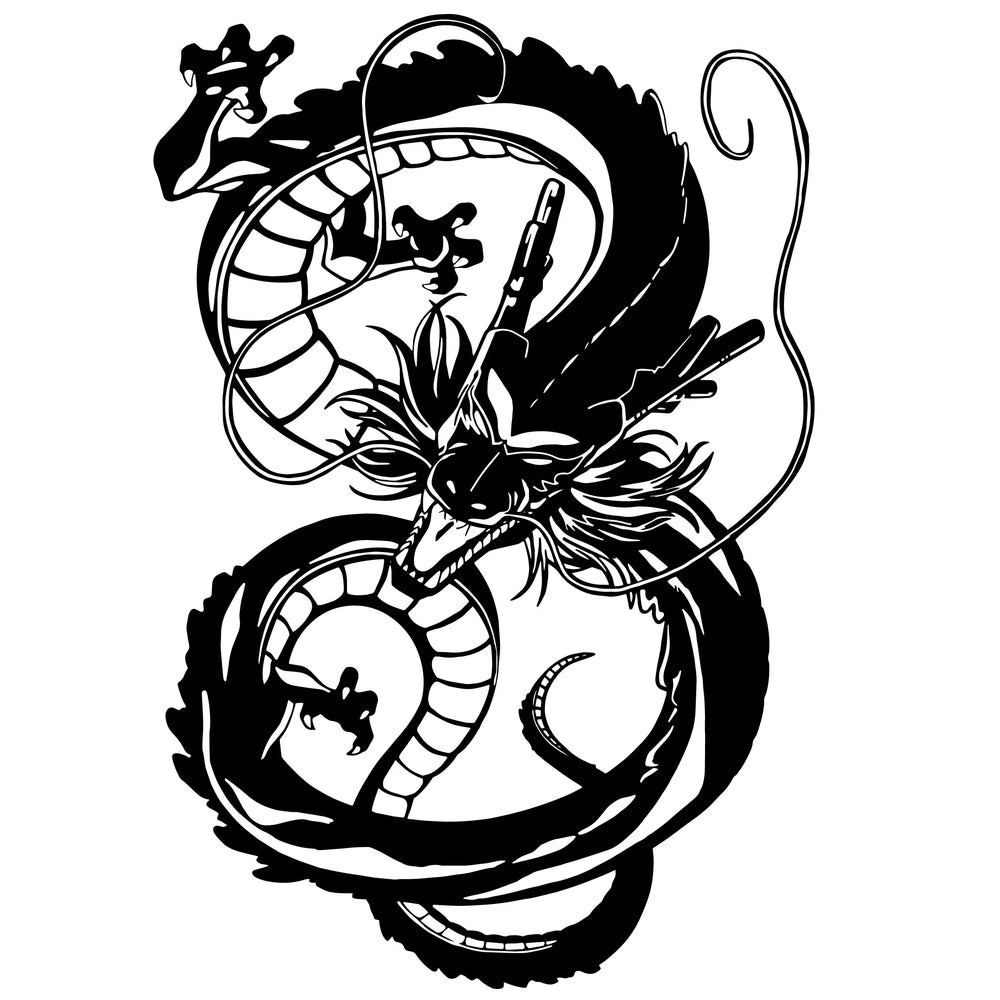 Anime Car Sticker The Dragon Laptop Sticker Auto Parts Window Personality Decoration Waterproof Prevent Bask in Vinyl Decals (ONLINE ORDER ONLY)