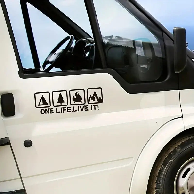 Outdoor Personalized RV Camping Car Modification Accessories Car Stickers Pull-up Car Rear Stickers Car Stickers (ONLINE ORDER ONLY)