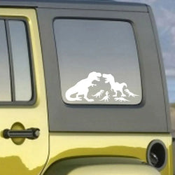 Tyrannosaurus Rex Family Car Stickers Lnteresting Dinosaur Decoration Notebook Windscreen Vinyl Decals (ONLINE ORDER ONLY)
