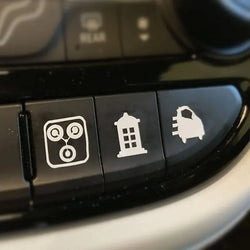 Choose Cartoon Car Sticker And Truck Vehicle White Blank Buttons The Car Interior  Decoration Die Cutting  Vinyl Decals (ONLINE ORDER ONLY)