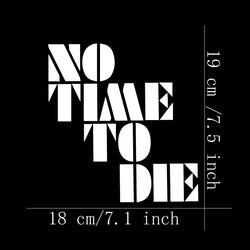 NOTIMETODIE  Stickers,Car Stickers, Vinyl Decals - For Cars, Trucks, Walls, Laptops, Windows, Motorcycles, Bumpers Or Crafts (ONLINE ORDER ONLY)