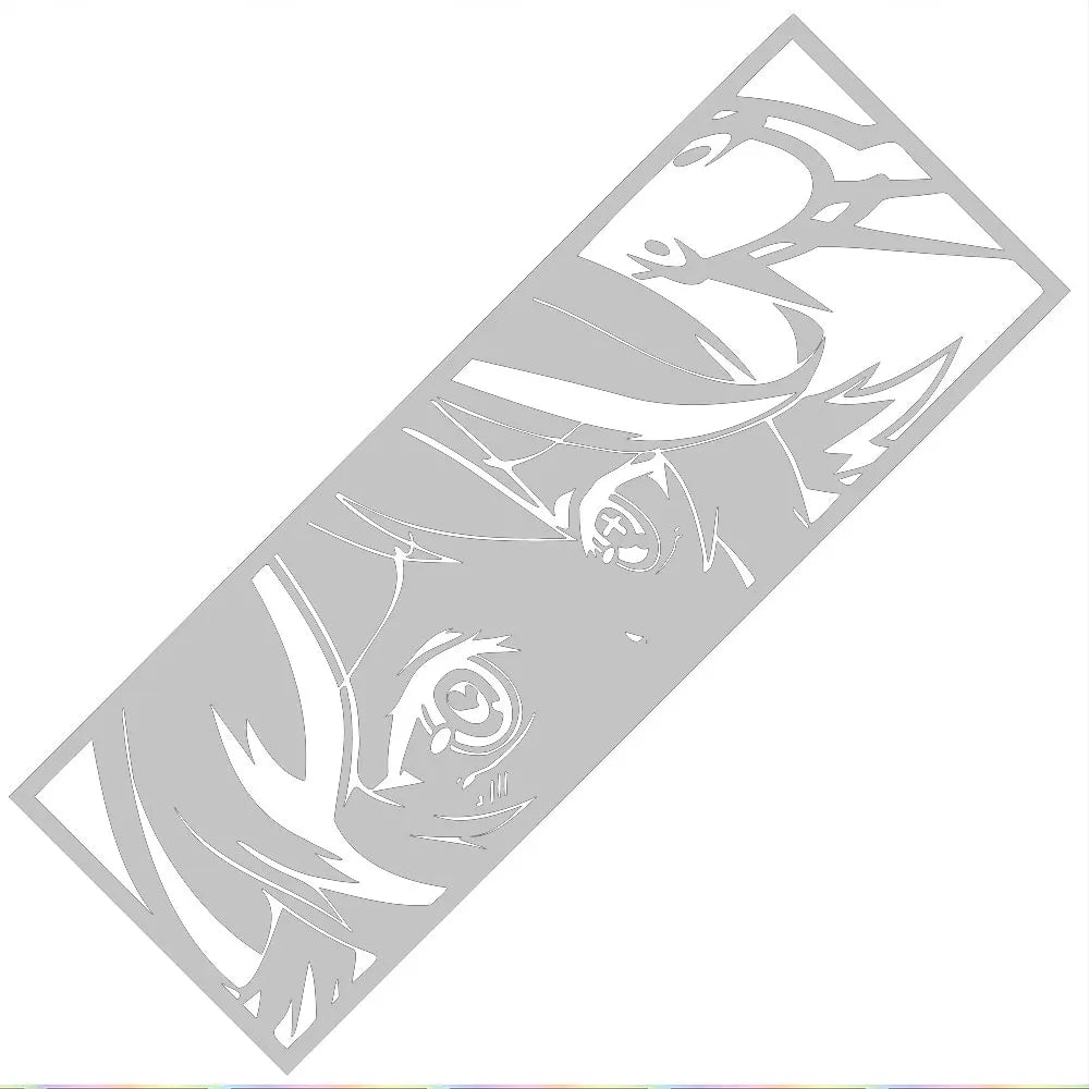 Jibril | NGNL | Car Stickers Anime Cute Girl Window Decoration Stickers Auto Parts Cartoon Laser Vinyl Decals (ONLINE ORDER ONLY)