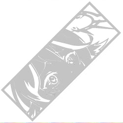 Jibril | NGNL | Car Stickers Anime Cute Girl Window Decoration Stickers Auto Parts Cartoon Laser Vinyl Decals (ONLINE ORDER ONLY)