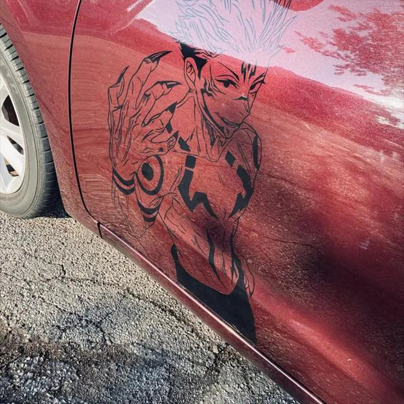 Anime Large Stickers For Car Sticker Handsome Boy Window Body Hood Decoration Die Cutting Waterproof Prevent PVC Vinyl Decals (ONLINE ORDER ONLY)