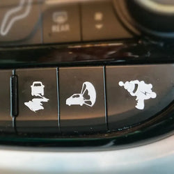 Universal Fit Car Sticker And Truck Vehicle White Blank Buttons The Car Interior  Decoration Die Cutting  Vinyl Decals (ONLINE ORDER ONLY)