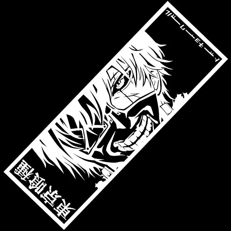 Kaneki Ken For Car Sticker PVC Anime Stickers Pegatinas Para Coche Motorcycle Accessories External Waterproof Vinyl Decals (ONLINE ORDER ONLY)