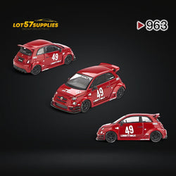 (Pre-Order) Mini-GT LB-WORKS x Abas Works ABARTH 595 Red 1:64 MGT00963 (ONLINE ORDER ONLY)