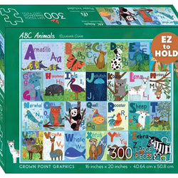 ABC Animals 300 Piece Soft Touch Jigsaw Puzzle Crown Point (ONLINE ORDER ONLY)