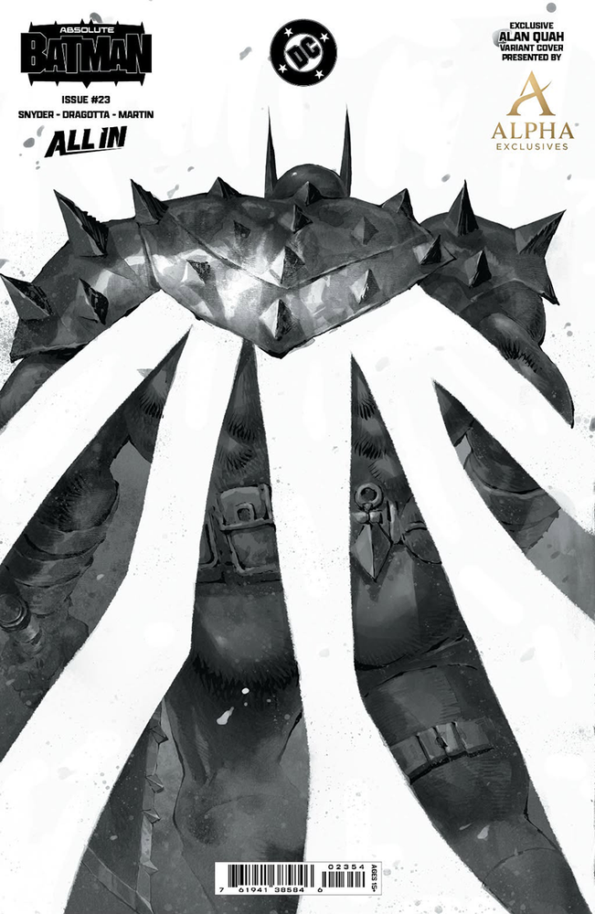 [FOIL] ABSOLUTE BATMAN #23 ALAN QUAH WRAPAROUND EXCLUSIVE BLACK & WHITE VIRGIN VAR (08/12/2026) (ONLINE ORDER ONLY)