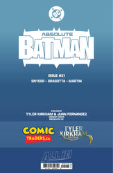 ABSOLUTE BATMAN #21 TYLER KIRKHAM EXCLUSIVE BATTLE DAMAGED TWO-FACE VAR (06/17/2026)