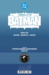 ABSOLUTE BATMAN #23 STEPHEN SEGOVIA EXCLUSIVE VAR (08/12/2026)