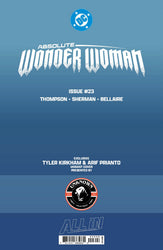 ABSOLUTE WONDER WOMAN #23 TYLER KIRKHAM BATTLE DAMAGED EXCLUSIVE VIRGIN VAR (08/26/2026)