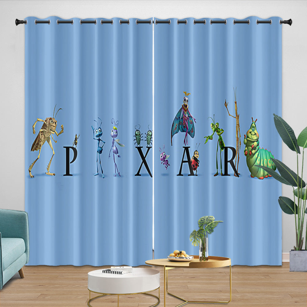 A Bug's Life Curtains Blackout Window Drapes Room Decoration (Online Order Only)