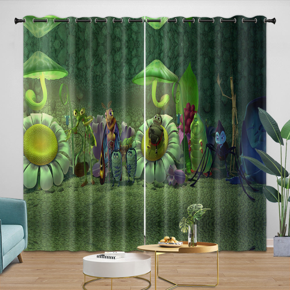 A Bug's Life Curtains Blackout Window Drapes Room Decoration (Online Order Only)
