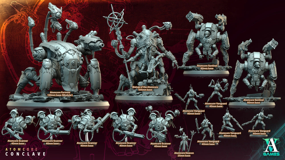 3D Printed Archvillain Games Bishop of the Atomcore Atomcore Conclave 28 32mm D&D (Online Only)