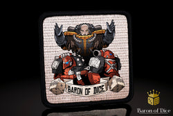 Baron's Dice Bag | Flaming Book Patch