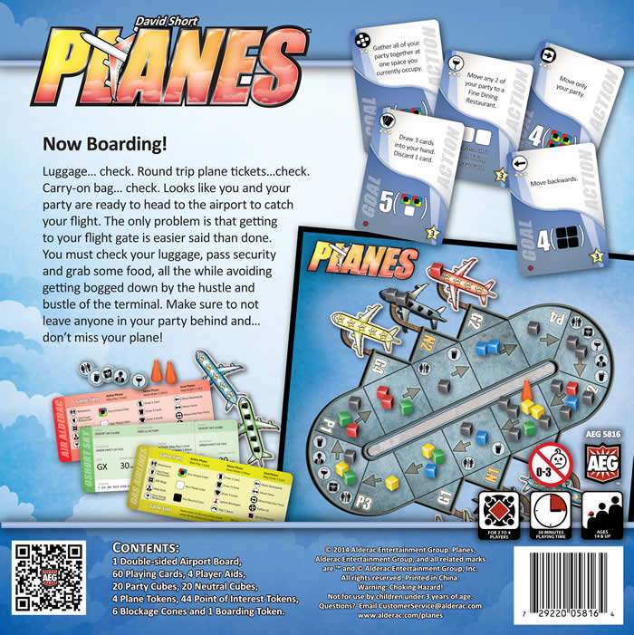 AEG5816 Planes Board Game Alderac Entertainment (ONLINE ORDER ONLY)