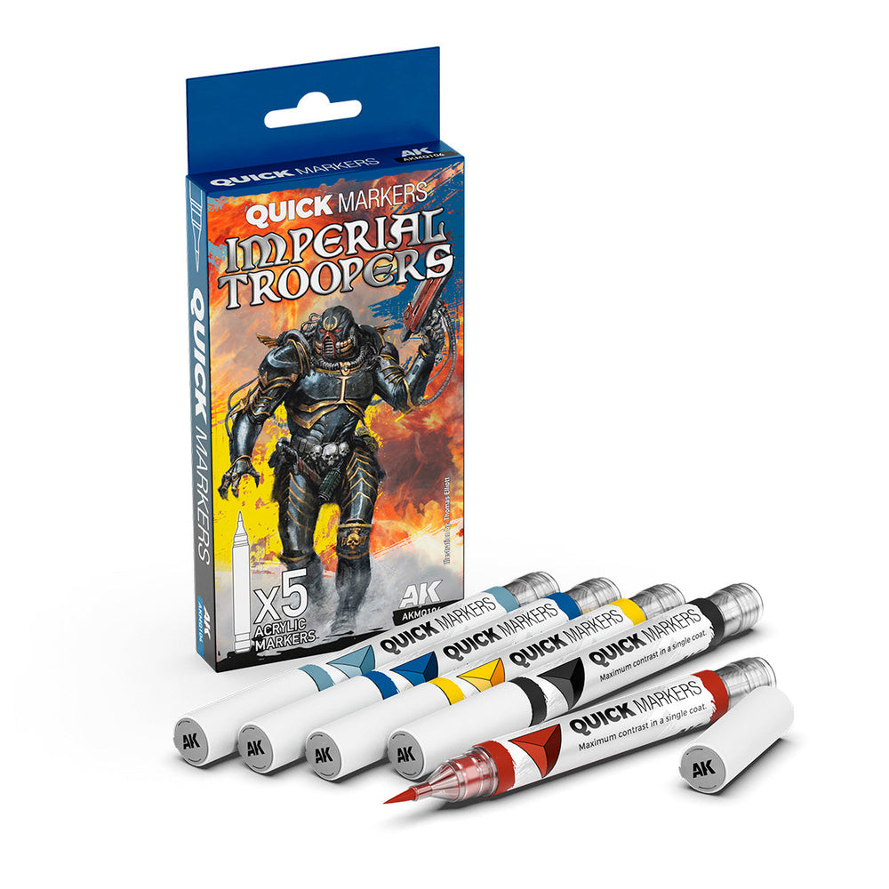 AK Interactive Markers: Quick Markers - Imperial Troopers Set (5)