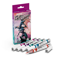 AK Interactive Markers: Quick Markers - Dragons & Beasts Set (5)