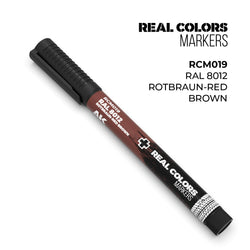 AK Interactive Markers: Real Color Markers - Ral 8012 Rotbraun-Red