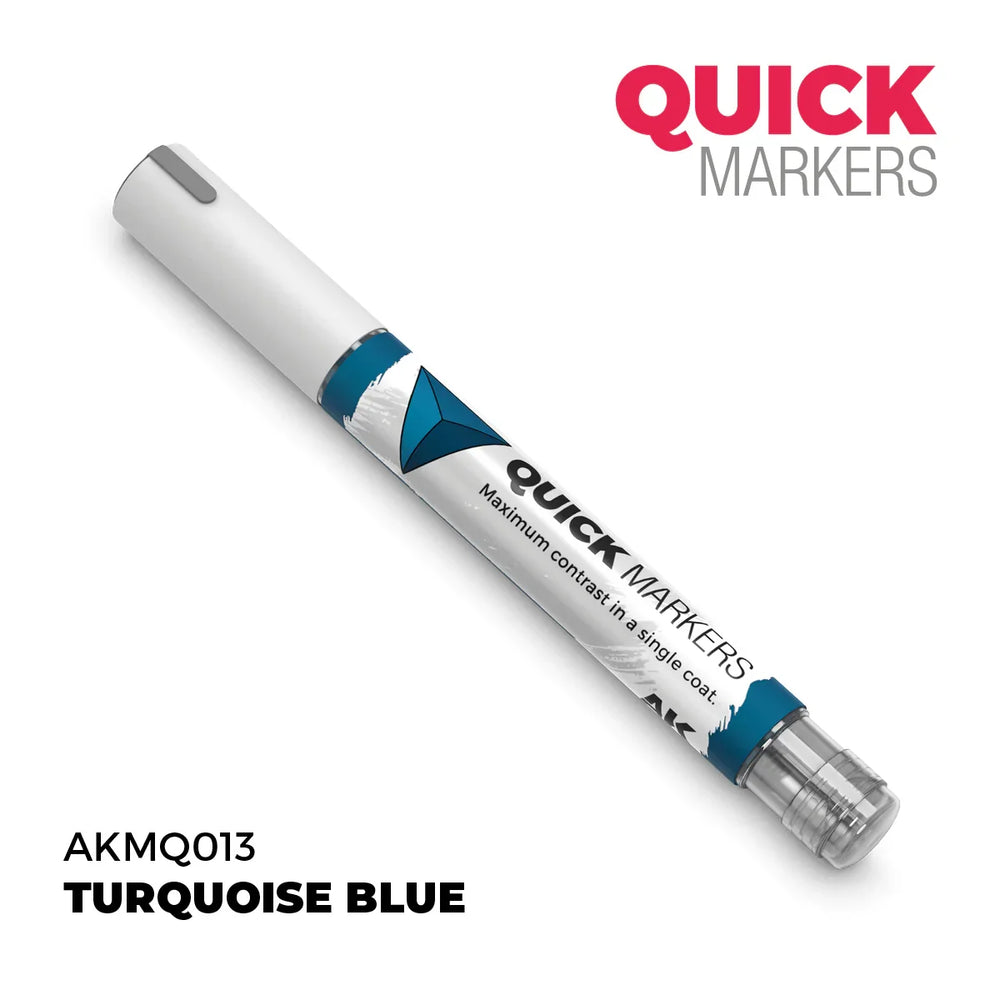 AK Interactive Markers: Quick Markers - Turquoise Blue