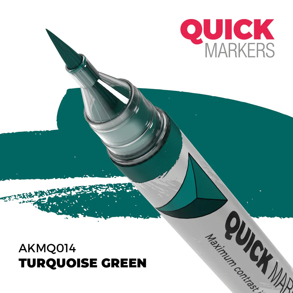 AK Interactive Markers: Quick Markers - Turquoise Green