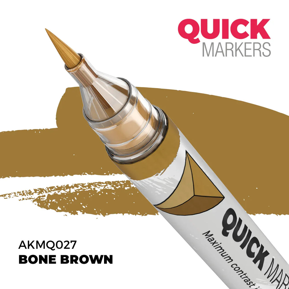 AK Interactive Markers: Quick Markers - Bone Brown