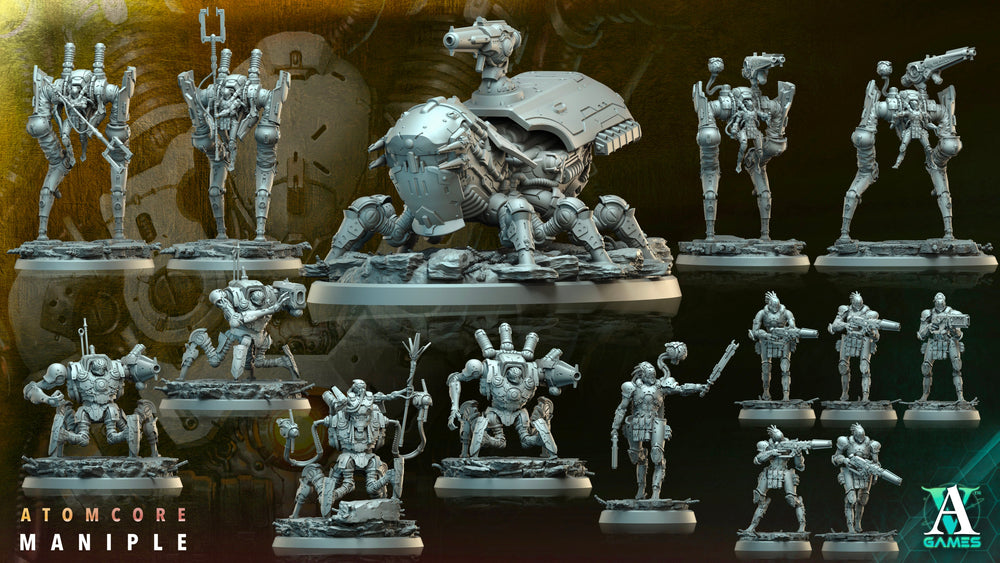 3D Printed Archvillain Games Atomcore Carrier Atomcore Maniple 28 32mm D&D (Online Only)