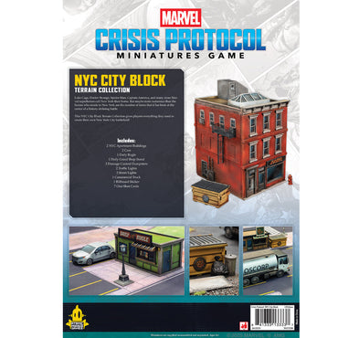 Marvel Crisis Protocol: NYC City Block Terrain Collection (ONLINE ORDER ONLY)
