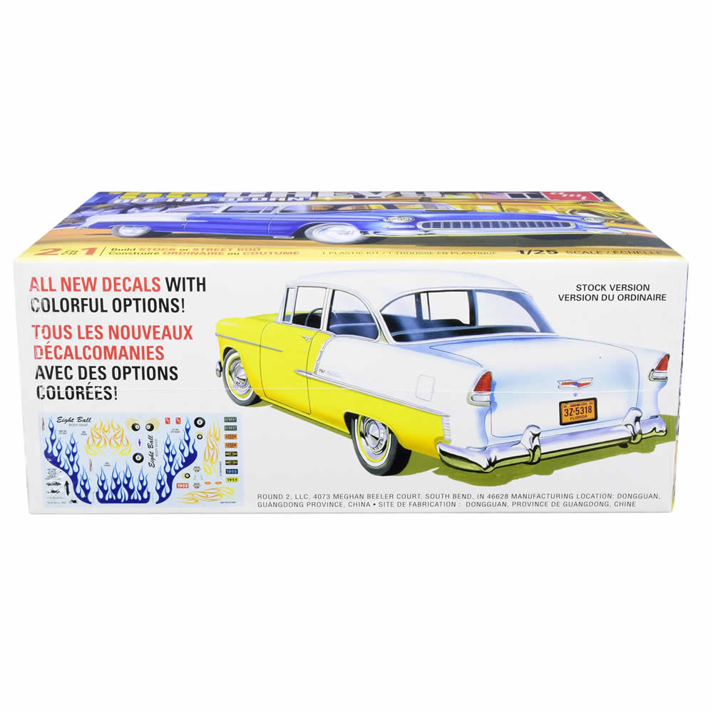 AMT111912 Chevy 1955 Bel Air Sedan 1/25 Scale Plastic Model Kit AMT (ONLINE ORDER ONLY)