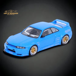 Inno64 Nissan Skyline GT-R R33 "Pandem / Rocket Bunny" Widebody in Blue 1:64 IN64-R33P-BLU (ONLINE ORDER ONLY)