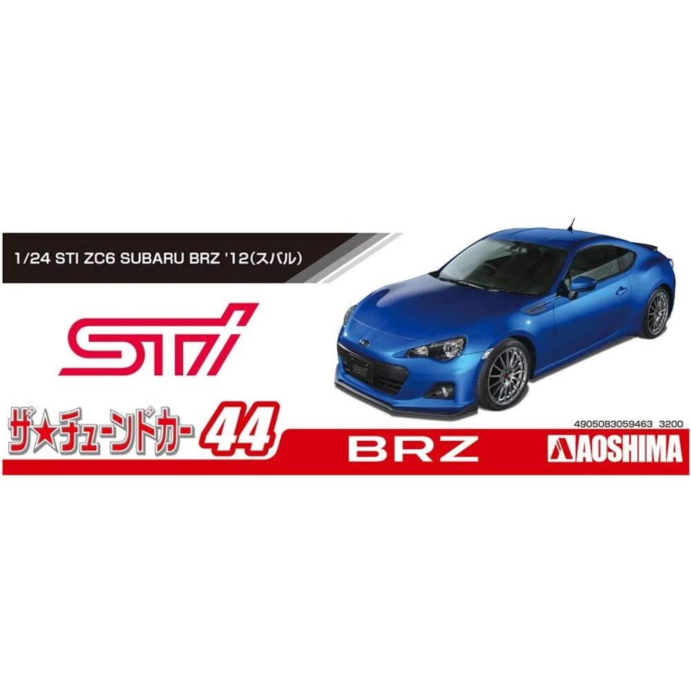 Aoshima: Subaru (2012) STI ZC6 BRZ 1/24 Scale Model Kit #44 (ONLINE ORDER ONLY)